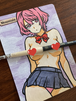 Altered Art MTG Magic Card - Aira Shiratori Dandadan - Hand Painted Manga Alter - Image 2