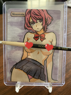 Altered Art MTG Magic Card - Aira Shiratori Dandadan - Hand Painted Manga Alter - Image 3