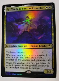 Foil Syr Vondam, Sunstar Exemplar MTG, Edge of Eternities, Rare, NM - Image 1