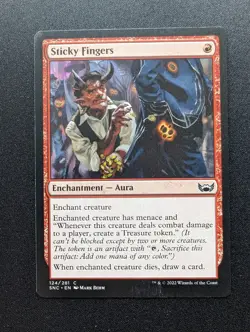 Magic the Gathering STICKY FINGERS Streets of New Capenna #124 - Image 1