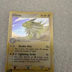 Pokemon TCG Jolteon Holo EX Sandstorm 2003 #6/10 Swirl. - Image 4
