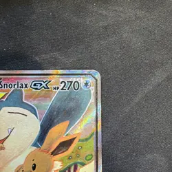 Pokemon TCG Eevee & Snorlax GX SM169 Tag Team Holo Black Star Promo LP - Image 4