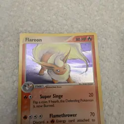 Flareon 5/100 2003 EX Sandstorm Pokemon TCG Holo Rare MT Mint - Image 3