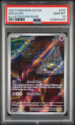 2023 Pokemon Scarlet & Violet Drowzee Illustration Rare #210/198 PSA 10 - Image 1