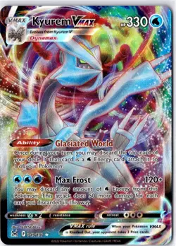 Pokemon Kyurem VMAX 049/196 - Lost Origin - Ultra Rare Near Mint English - Image 1