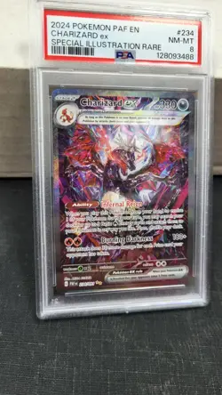 2024 CHARIZARD EX SIR SPECIAL ILLUSTRATION RARE PALDEAN FATES POKEMON PSA 8 #234 - Image 4