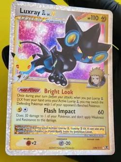 Pokemon LUXRAY GL Lv.X 109/111 - Celebrations - ULTRA RARE HOLO - MINT - Image 1