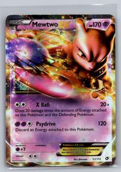 Pokemon Mewtwo EX 54/113 TCG Legendary Treasures Holo 2013 HP - Image 1