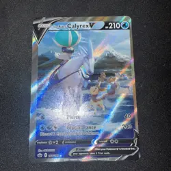 Pokemon TCG Ice Rider Calyrex v #164/198 Alternative Art Chilling Reign - Image 1