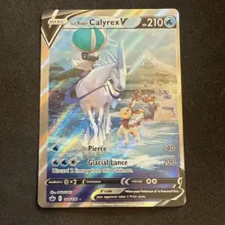 Pokemon TCG Ice Rider Calyrex v #164/198 Alternative Art Chilling Reign - Image 3