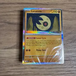 Pokemon TCG Lunatone Mega Evolution 004 NM Prerelease Promo Stamped - SEALED - Image 1