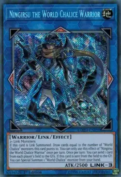 Yugioh! LP Ningirsu the World Chalice Warrior - COTD-EN050 - Secret Rare - 1st E - Image 1
