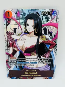 One Piece Goddess Boa Hancock Manga Special DIY Doujin Kawaii Art Holo Card - Image 1