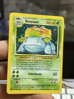 #3 Venusaur 15/102 Base Set 1999 Holo Rare WOTC Pokemon Card TCG - Image 3
