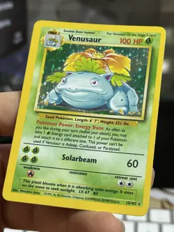 #3 Venusaur 15/102 Base Set 1999 Holo Rare WOTC Pokemon Card TCG - Image 4