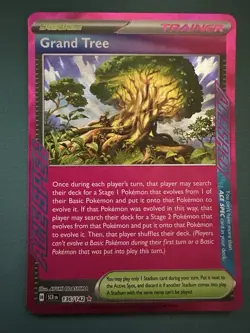 Pokemon TCG Grand Tree Holo Card Stellar Crown Series 136/142SV07 - Image 1