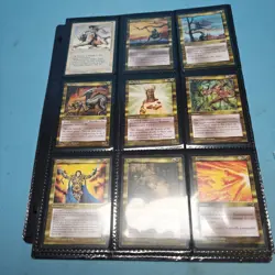 Old Vintage Magic Gathering Binder Sleeves 180 Cards Collection MTG 90s - Image 2