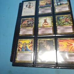 Old Vintage Magic Gathering Binder Sleeves 180 Cards Collection MTG 90s - Image 3