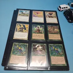 Old Vintage Magic Gathering Binder Sleeves 180 Cards Collection MTG - Image 2