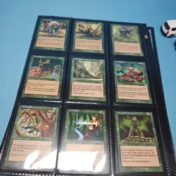 Old Vintage Magic Gathering Binder Sleeves 180 Cards Collection MTG - Image 3