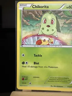 CHIKORITA - 1/122 Breakpoint NM/LP - Regular Common - Pokemon TCG Card - Image 2