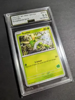 AGS 9.5 MINT+ Scyther - My First Battle-Bulbasaur Deck 2023 Pokemon Card Graded - Image 3