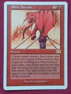 Magic The Gathering 6TH EDITION ILLICIT AUCTION red card MTG SIXTH - Image 1