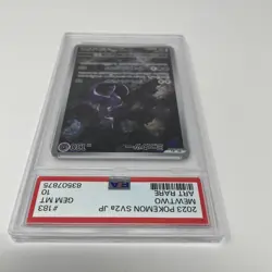 2023 Pokemon Japanese Mewtwo Art Rare Holo SV2a JP #183 PSA 10 GEM MT Card 151 - Image 4