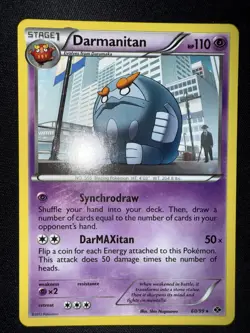 Pokemon TCG 2012 Light Play LP Darmanitan 60/99 Next Destinies Rare Card - Image 1