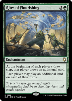 Rites of Flourishing #122 | Near Mint | BLC Bloomburrow Commander Magic MTG - Image 1
