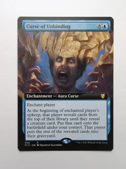 MTG Curse of Unbinding (MIC) Innistrad MidnightHunt Extended Art Regular Rare 50 - Image 1