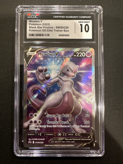 MEWTWO V Black Star Promo Holo #SWSH229 CGC 10 Gem Mint Pokemon - Image 1