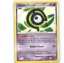 Unown [C] Uncommon Diamond and Pearl 67/130 LP Pokemon - Image 1