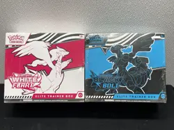 Pokemon TCG: White Flare + Black Bolt - Elite Trainer Box Lot of 2 - Image 1