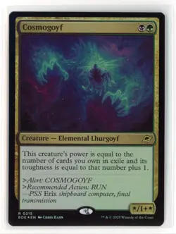 MtG EoE Cosmogoyf #215 FOIL - Image 1