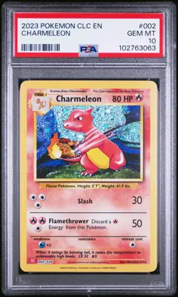 PSA 10 GEM MINT Charmeleon 002/034 CLC Classic Box Holo Rare Pokemon TCG 2023 - Image 1