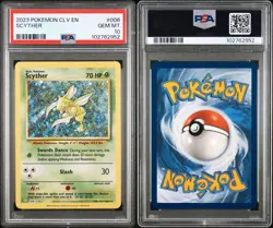 PSA 10 GEM MINT Scyther 006/034 CLV Classic Box Holo Rare Pokemon TradingCG 2023 - Image 3