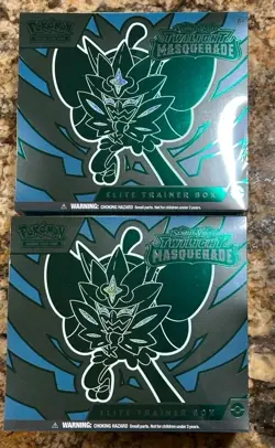 2x Pokemon TCG Twilight Masquerade Elite Trainer Box ETB - New/Sealed - Image 1