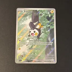 Pokemon Emolga 112/086 Blk It Near Mint Ita Nm Fuoco Bianco Rare Illustration - Image 1