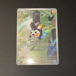 Pokemon Emolga 112/086 Blk It Near Mint Ita Nm Fuoco Bianco Rare Illustration - Image 2