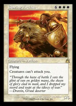 1x Blazing Archon - Retro Frame NM-Mint, English Ravnica Remastered MTG Magic - Image 1