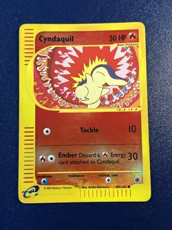 Pokemon Cyndaquil Common Reverse Expedition Set Base Eng Vintage 2002 - Image 1