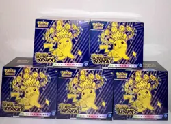 Pokemon TCG Surging Sparks ETB Elite Trainer Box Set Lot Of x5 New Sealed - Image 5