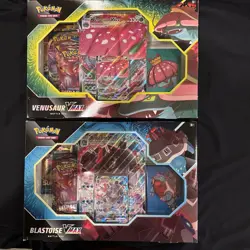 Pokemon TCG Blastoise and Venusaur VMAX Battle Box Set of 2 New and Sealed - Image 5