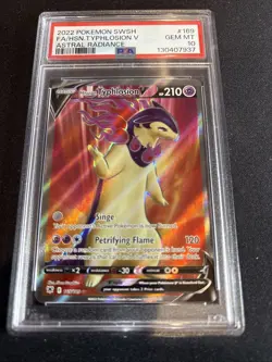 Pokemon 2022 SWSH Astral Radiance Hisuian Typhlosion V Full Art #169 PSA 10 - Image 1