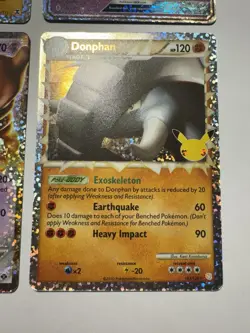 Mewtwo EX Tapu Lele EX Luxray GL And Donphan Celebrations Pokemon Lot Of 4 - Image 3