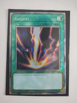 Raigeki (Platinum Secret Rare) RA03-EN083 Quarter Century Bonanza 1st Edition - Image 1