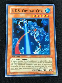 YUGIOH B.E.S. CRYSTAL CORE CRV-EN021 1ST SUPER (NM) - Image 1
