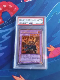 PSA 8 Dark Blade the Dragon Knight 1st Edition Ultimate Rare RDS-EN035 YuGiOh! - Image 1