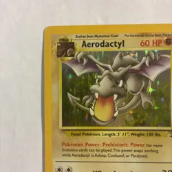 Aerodactyl 1/62 Holo Rare Fossil Card LP Pokemon TCG - Image 4